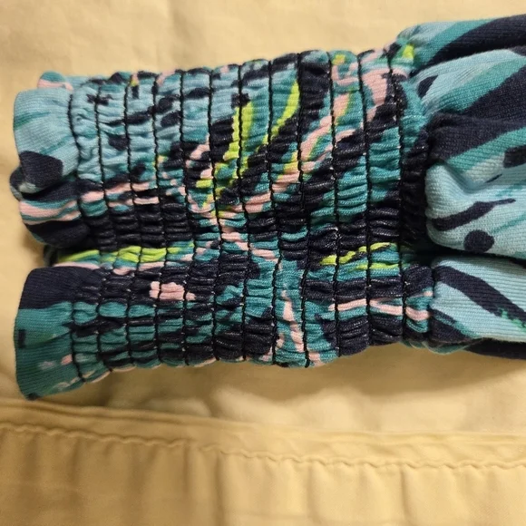 Lilly Pulitzer Talley Smocked Dress Low Tide Navy Catty Purrsonality S - Picture 6 of 7